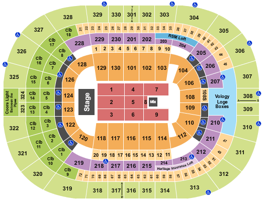 Benchmark International Arena Journey Seating Chart